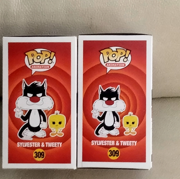 LOONEY TUNES 2 FUNKO POPS! Sylvester+Tweety (FLOCKED Target 🎯 Exclusive/Common) - Picture 3 of 9